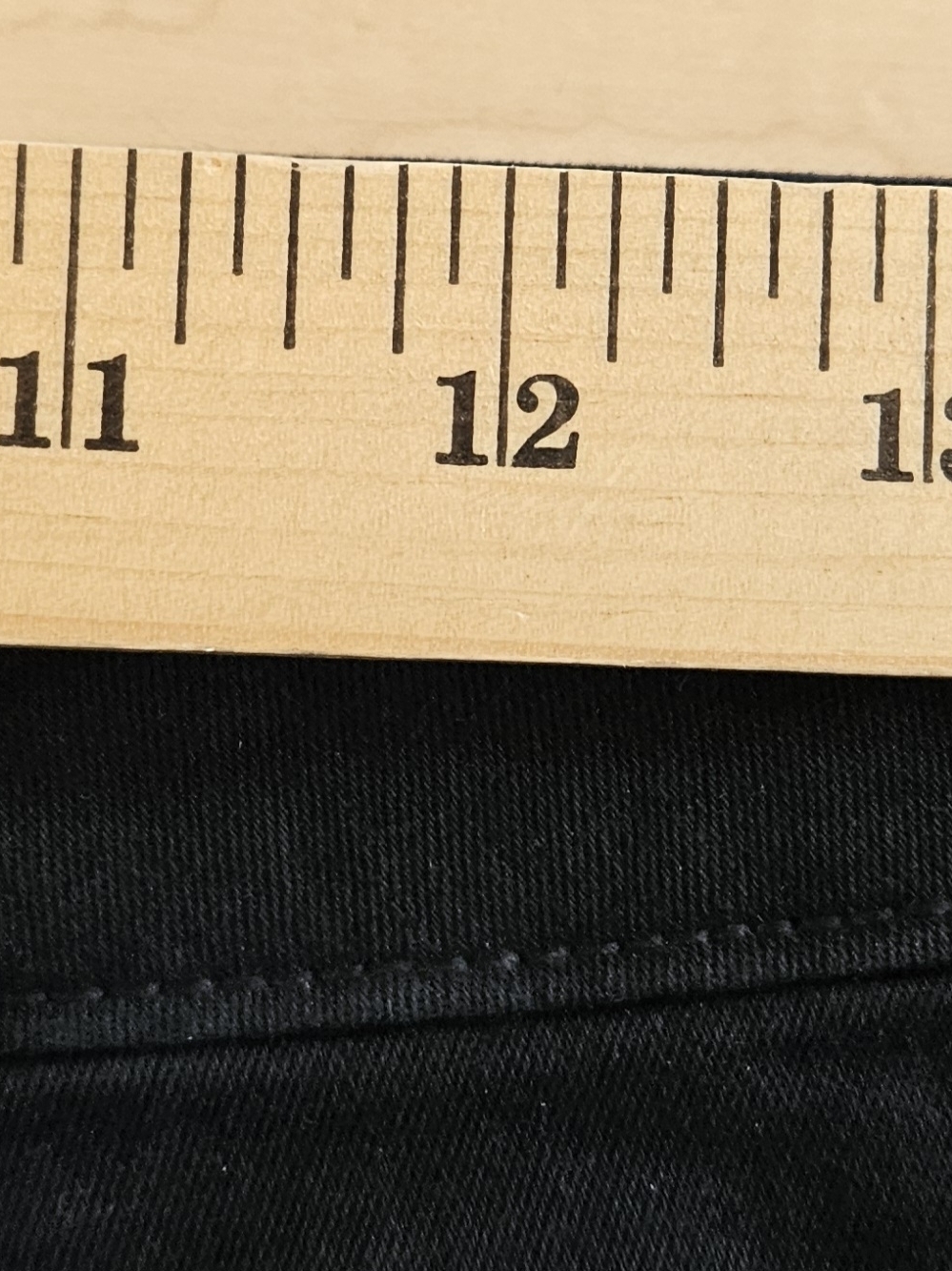 American Eagle Womens Black Denim Shorts Size 4 New Level Stretch Cuffed - Picture 5 of 7